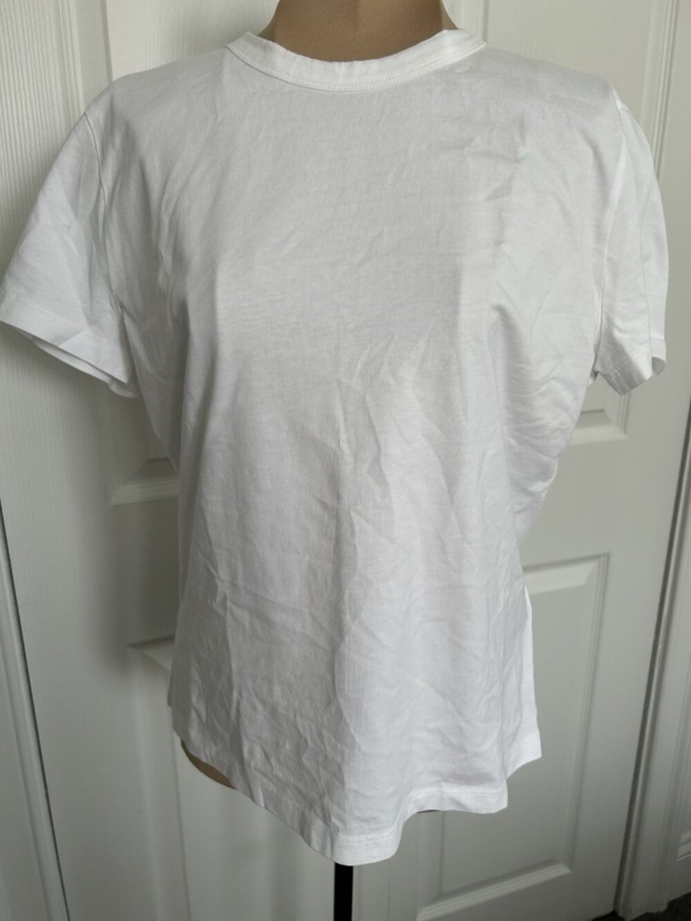 Madewell Womens Cotton Perfect Crewneck Tee Heritage White Size S NS581
